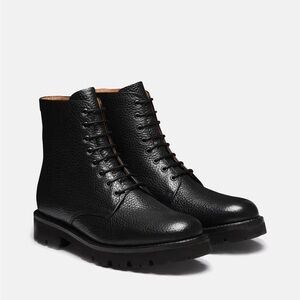 Grenson Hadley Boot, in Black Grain Leather size 10